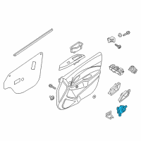 OEM 2016 Kia Rio Switch Assembly-Mirror Remote Diagram - 935301W201