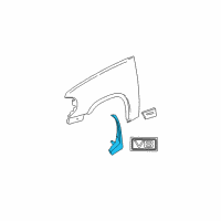 OEM Mercury Stone Guard Diagram - 6L2Z-16103-AA