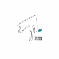 OEM 2008 Ford Explorer Body Side Molding Diagram - 6L2Z-7816161-AAPTM