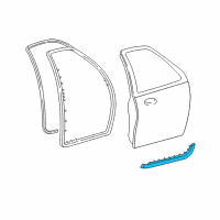 OEM 2006 Ford Expedition Lower Weatherstrip Diagram - 4L1Z-7820758-AA