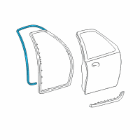 OEM 2005 Ford Expedition Weatherstrip Diagram - 6L1Z-7820708-A