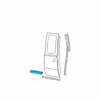 OEM Ford F-250 Super Duty Body Side Molding Diagram - 5C3Z-2825532-AAE
