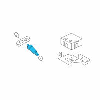 OEM Hyundai Veloster Tpms Stem Diagram - 52936-2V000