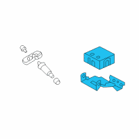OEM 2015 Hyundai Veloster Tpms Tire Pressure Monitor Control Module Diagram - 95800-2V110