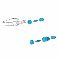 OEM 2016 Chevrolet Corvette TPMS Sensor Valve Assembly Diagram - 13507403