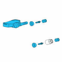 OEM 2014 Chevrolet Corvette Tire Pressure Sensor Diagram - 13598775