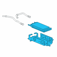 OEM 2019 GMC Terrain Fuel Cooler Assembly Diagram - 84300349