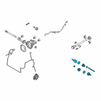 OEM 2012 Lincoln Navigator Axle Assembly Diagram - AL1Z-3A428-B