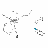 OEM 2014 Ford F-150 Inner Joint Assembly Diagram - AL1Z-3B414-B