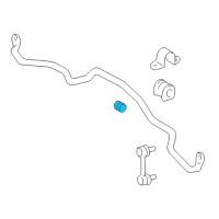 OEM 1996 Toyota RAV4 Stabilizer Bar Isolator Diagram - 90385-22003