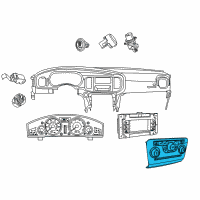 OEM 2021 Dodge Charger Center Stack Controls Diagram - 68293615AD