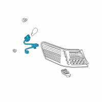 OEM Toyota Camry Socket & Wire Diagram - 81555-06350