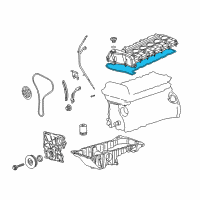 OEM 2004 GMC Canyon Valve Cover Gasket Diagram - 12591633