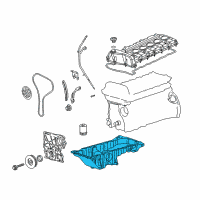 OEM 2005 Chevrolet Colorado Oil Pan Diagram - 12600497