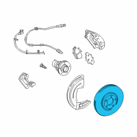 OEM 2005 Lincoln LS Rotor Diagram - 2U2Z-1V125-HB