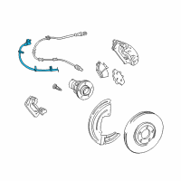 OEM 2005 Lincoln LS Brake Hose Diagram - 6W4Z-2078-AA