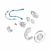 OEM Lincoln LS Front Speed Sensor Diagram - 3W4Z-2C204-AA