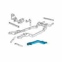 OEM Ford Crown Victoria Frame Rail Diagram - 3W1Z-5D058-AA