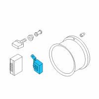 OEM Chevrolet City Express TPMS Antenna Diagram - 19316555