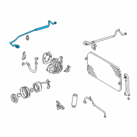 OEM 1997 Toyota Camry AC Line Diagram - 88716-06121