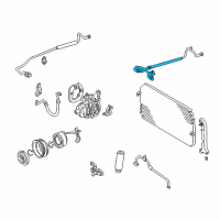 OEM 1997 Toyota Camry Hose, Cooler Refrigerant Suction Diagram - 88712-33060