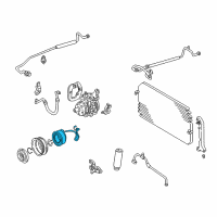 OEM 2001 Toyota Camry Clutch Coil Diagram - 88411-33050