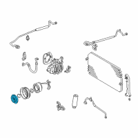 OEM 1999 Toyota Solara Clutch Plate & Hub Assembly Diagram - 88403-06050