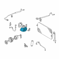 OEM Toyota Camry Compressor Diagram - 88320-33100-84