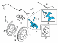 OEM 2021 Ford F-150 KIT - BRAKE CALIPER ATTACHMENT Diagram - ML3Z-2386-B