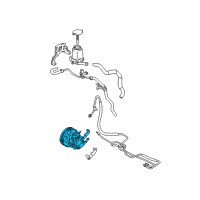 OEM 2006 Toyota Matrix Power Steering Pump Diagram - 44310-01030