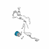 OEM Toyota Pulley Diagram - 44303-01010