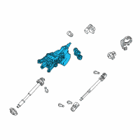 OEM Ford Mustang Column Assembly Diagram - 6R3Z-3C529-AA