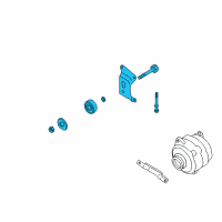 OEM 2004 Infiniti G35 PULLEY Assembly-IDLER, Alt Diagram - 11925-AL50B