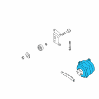 OEM Infiniti G35 Alternator Assembly Diagram - 23100-AM61A