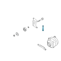 OEM 2003 Infiniti FX35 Bolt-Adjust, Idler Pulley Diagram - 11948-AL50A