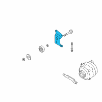 OEM 2001 Nissan Pathfinder Bracket-Idler Pulley Diagram - 11926-4P100