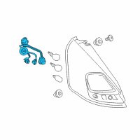 OEM 2016 Ford Fiesta Socket & Wire Diagram - D2BZ-13K371-A