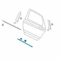 OEM Lincoln MKZ Side Molding Diagram - DP5Z-5425556-AA
