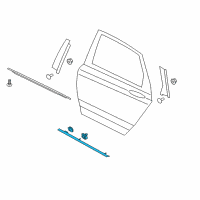 OEM 2017 Lincoln MKZ Side Molding Diagram - DP5Z-5425556-AA