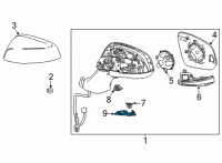 OEM 2020 Toyota Highlander Outer Cover Diagram - 8791B-0E380