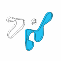 OEM Kia Rio Ribbed V Belt Diagram - 252122B140