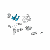 OEM 2013 Honda Fit Water Pump Diagram - 19200-RB0-003