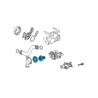 OEM 2012 Honda CR-Z Thermostat Assembly (Nippon Thermostat) Diagram - 19301-RP3-305