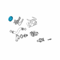 OEM Honda Fit Pulley, Water Pump Diagram - 19224-RB0-000