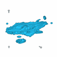 OEM 2020 Toyota Camry Composite Headlamp Diagram - 81110-06F41