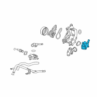 OEM 2009 Acura RDX Case, Thermostat Diagram - 19320-RWC-A00