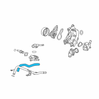 OEM Acura RDX Hose, Bypass Inlet (A) Diagram - 19504-RWC-A00