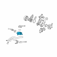 OEM Acura RDX Lower Water Outlet Diagram - 19360-RWC-A00