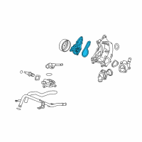 OEM 2008 Acura RDX Water Pump Diagram - 19200-RWC-A01