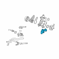 OEM 2010 Acura RDX Thermostat Assembly (Fuji Seiko) Diagram - 19301-RTA-003